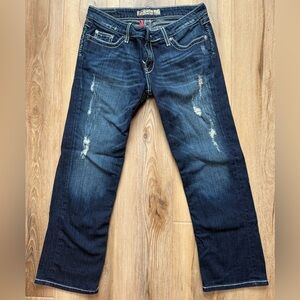 BKE Sabrina Dark Blue Ankle & Cropped Jeans